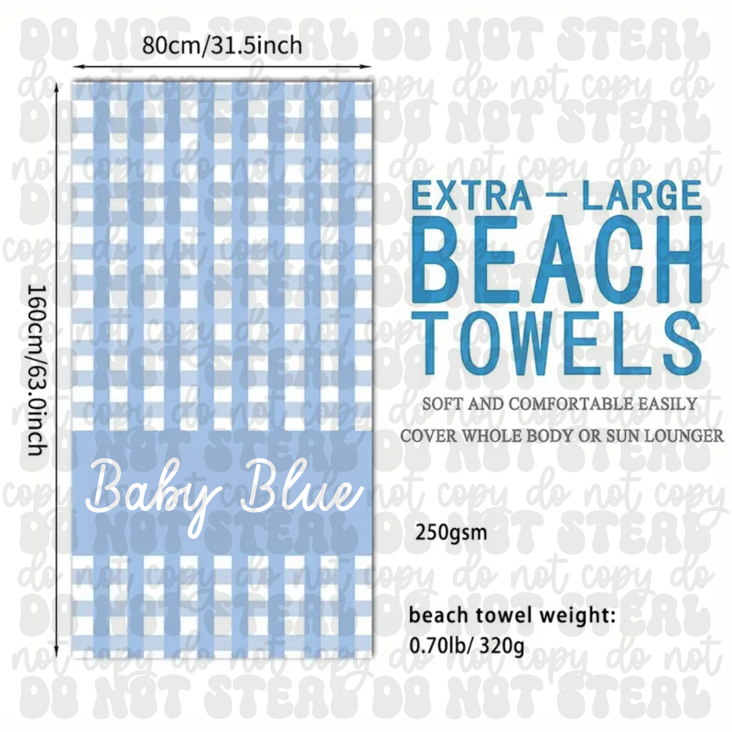 Custom Beach Towel Pre Order