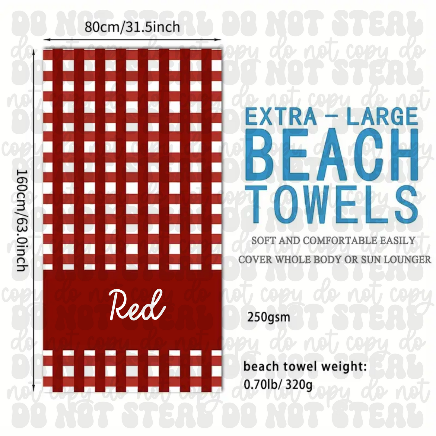 Custom Beach Towel Pre Order