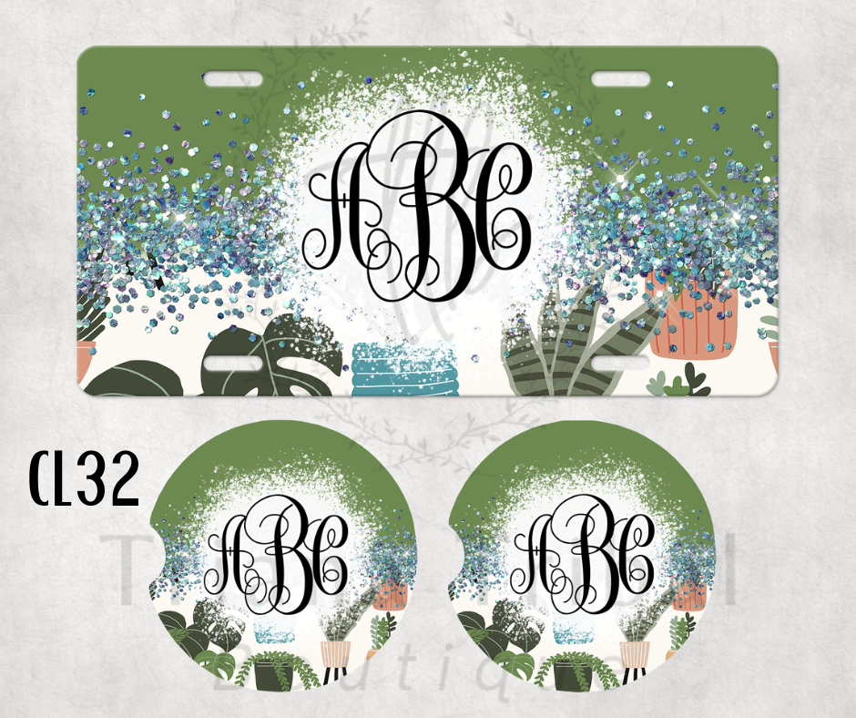 Car Coasters and License Plates - X