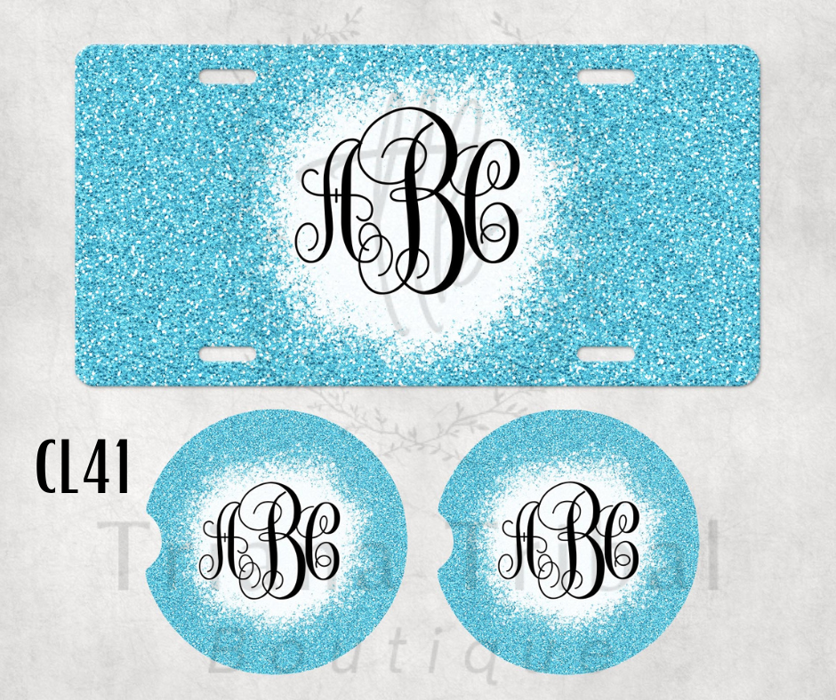 Car Coasters and License Plates - X